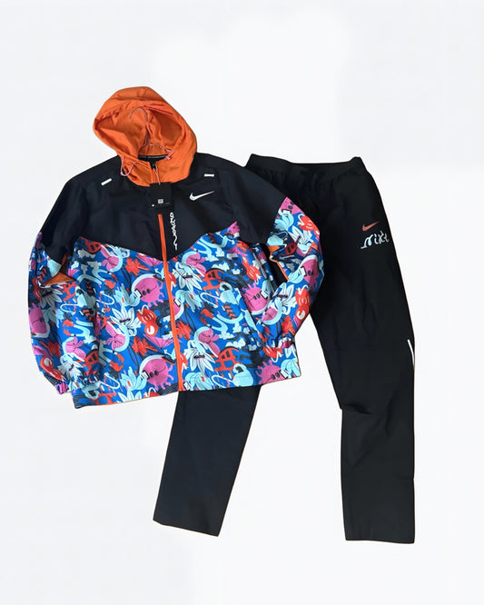 Ensemble running Tokyo - noir/bleu/orange